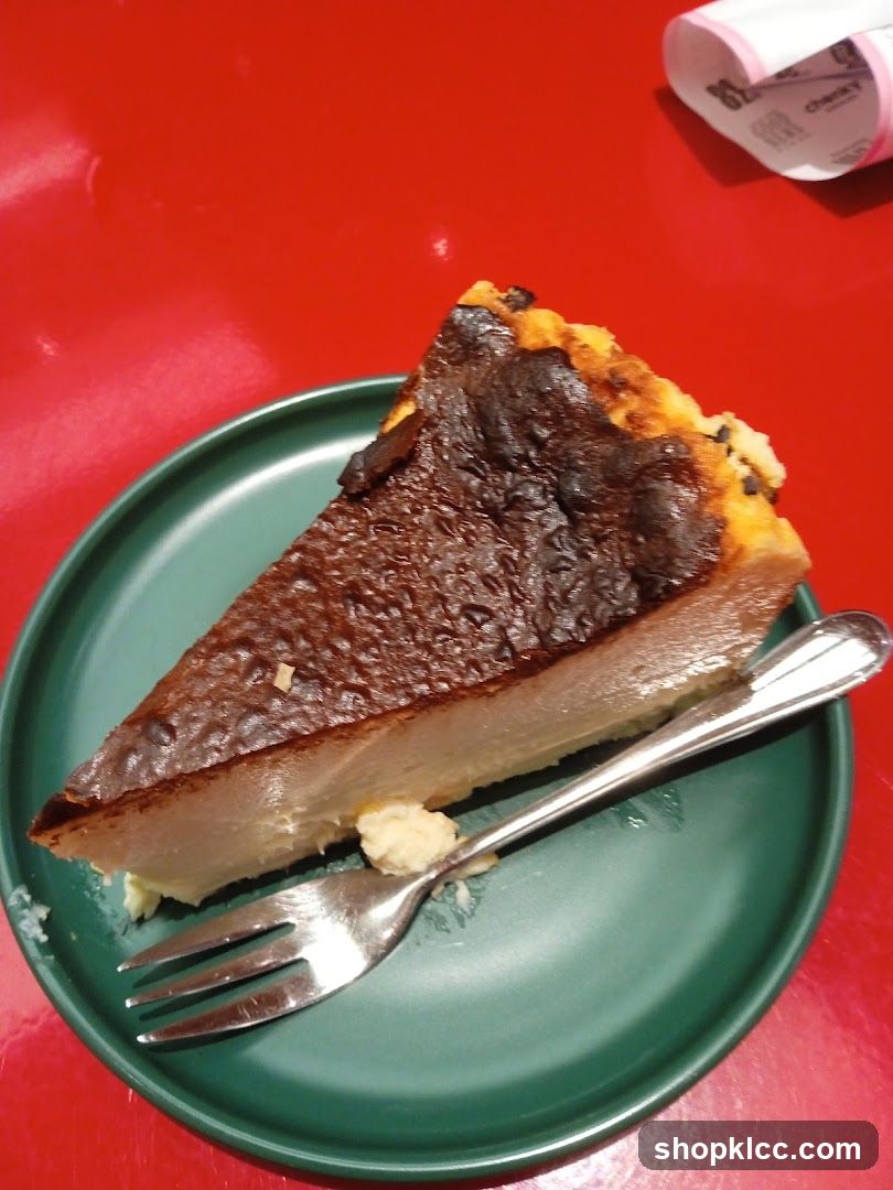 Burnt Basque Cheesecake Slice