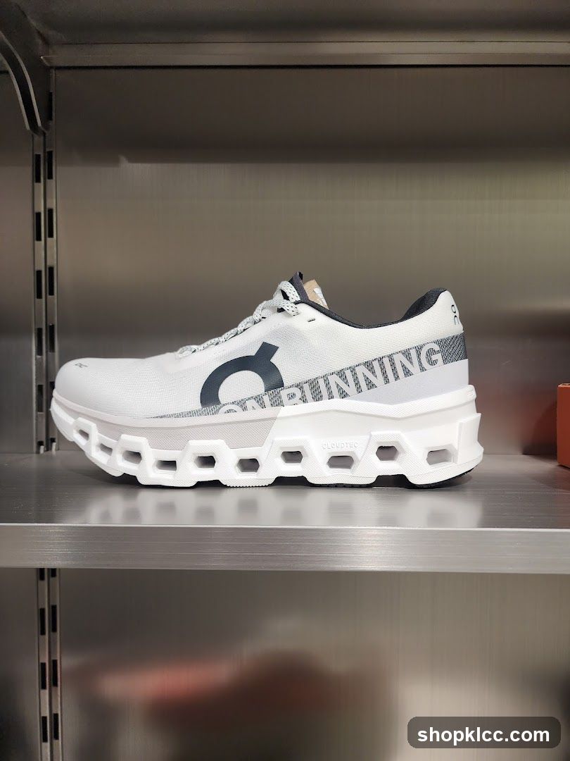 Running Shoe on Display Shelf