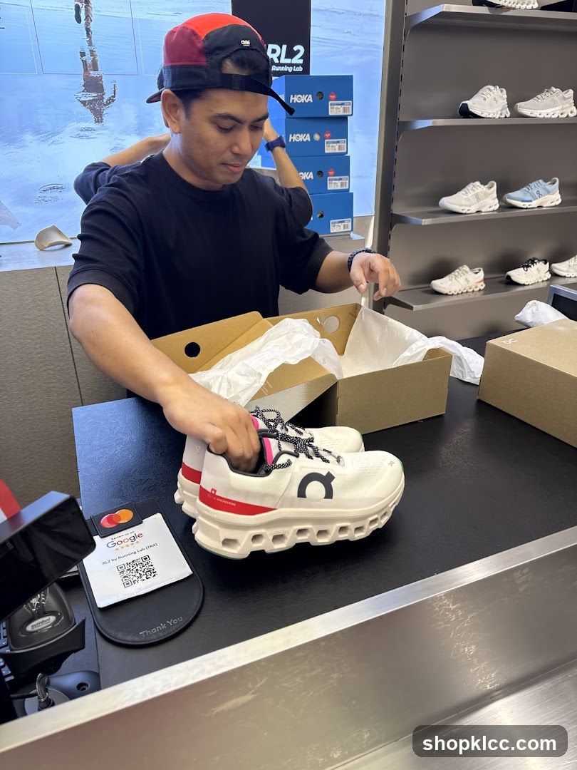Man Unboxing Running Shoes