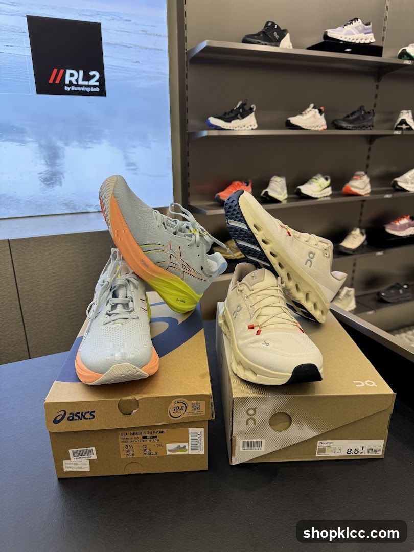 Running Shoes Display
