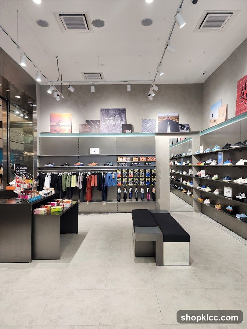 Athletic Apparel and Footwear Store Interior