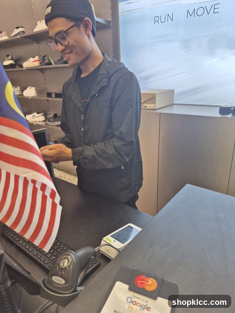 Cashier at Counter