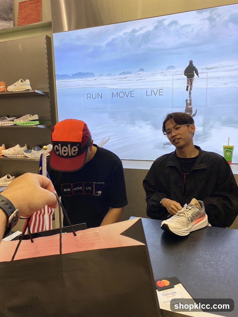 Athletic Shoe Store Counter