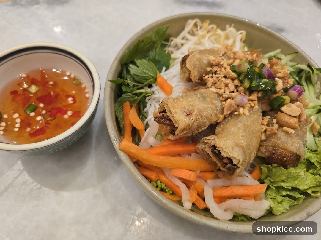 Vietnamese Spring Roll Bowl with Dip