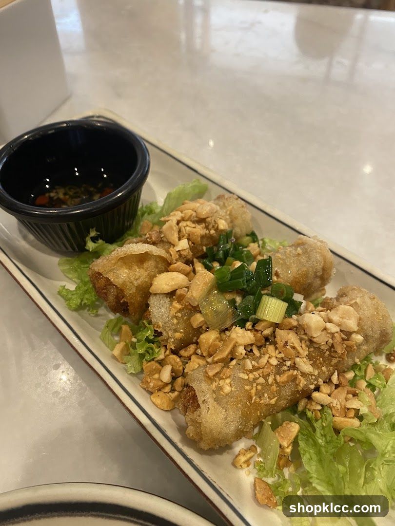 Spring Rolls with Peanut Crust
