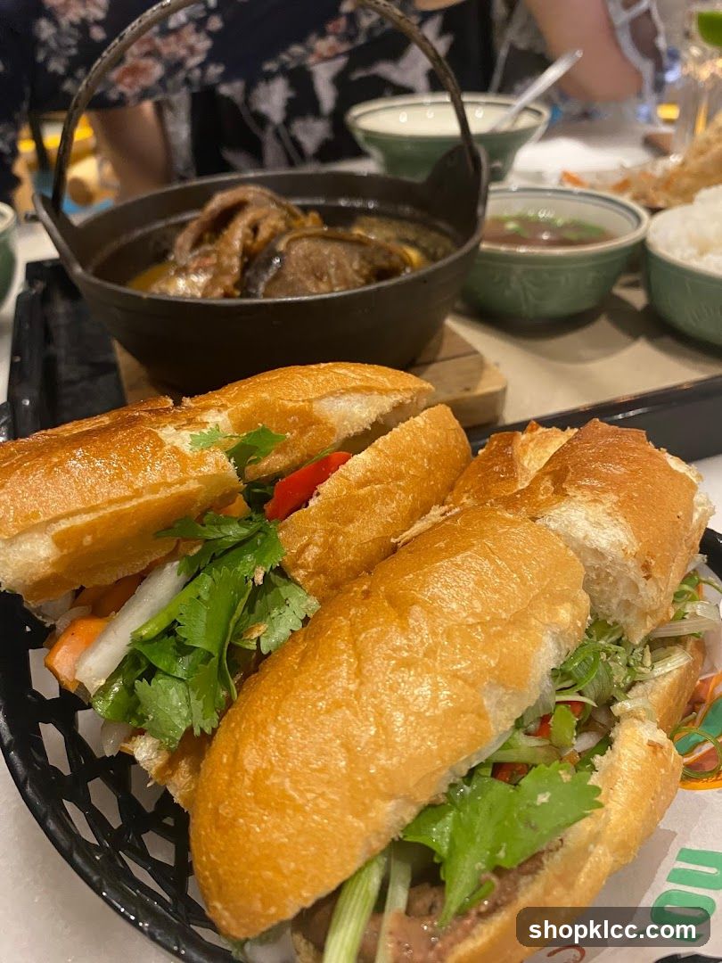 Vietnamese Banh Mi and Soup