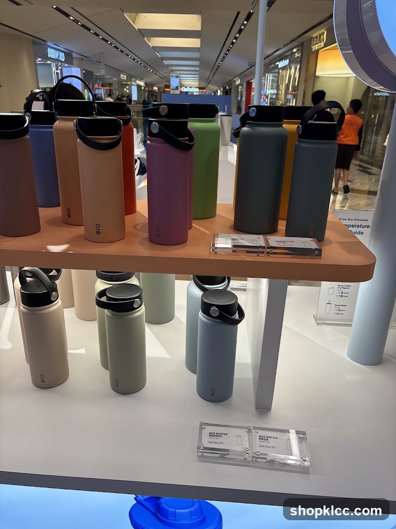 Water Bottles Display