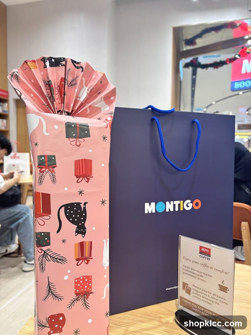 Gift Bag and Coffee Shop Sign
