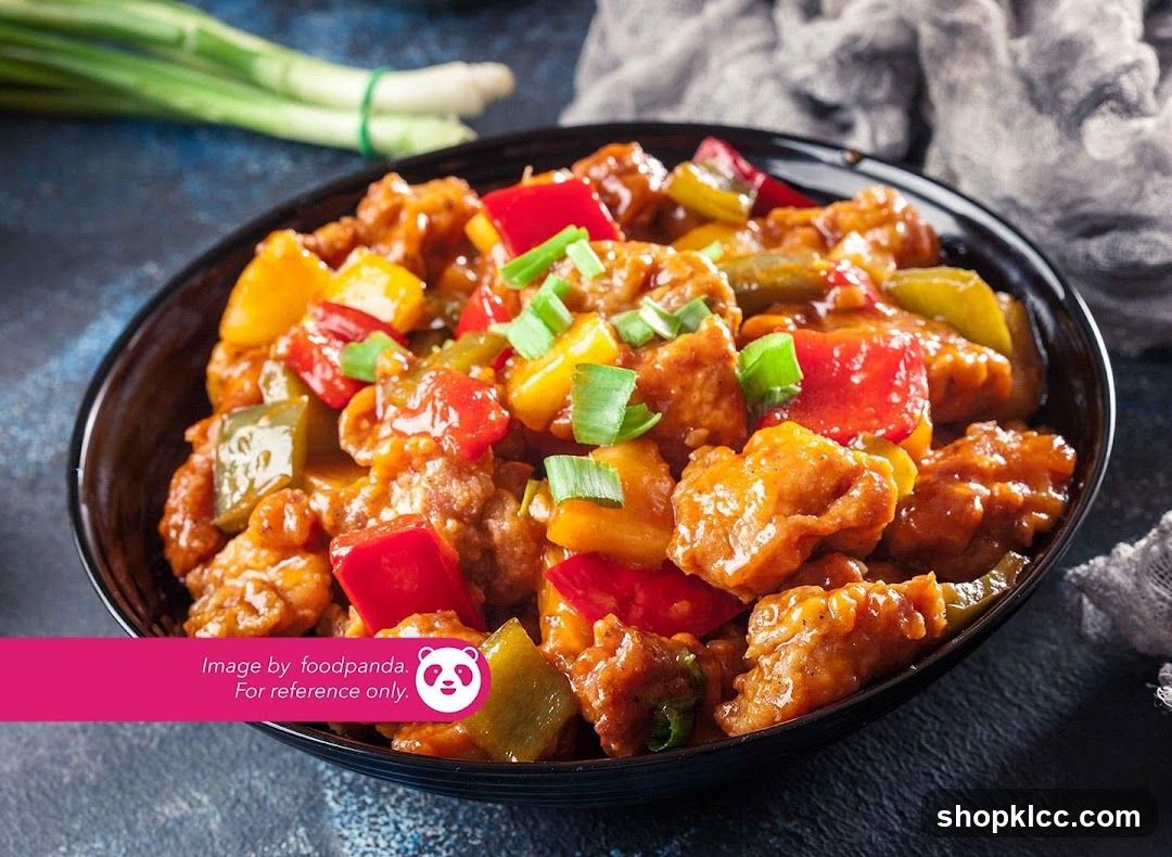 Stir-fried Chicken with Peppers and Green Onions