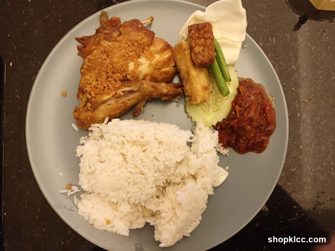 Fried Chicken and Rice Plate