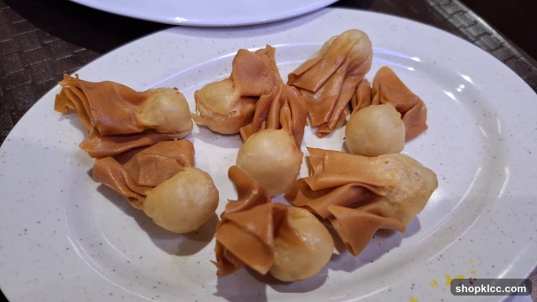 Fried Dumplings on a Plate