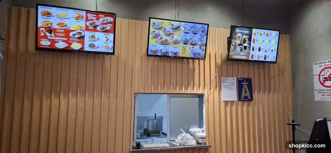 Food Court Menu Display