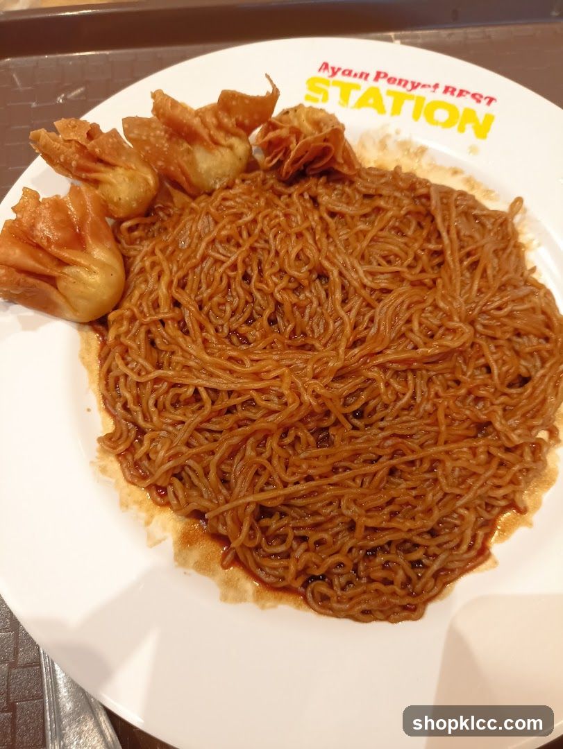 Noodle Dish with Side Items