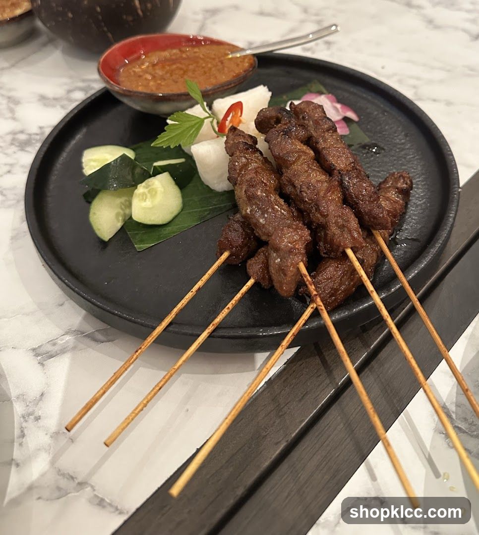 Beef Satay with Peanut Sauce
