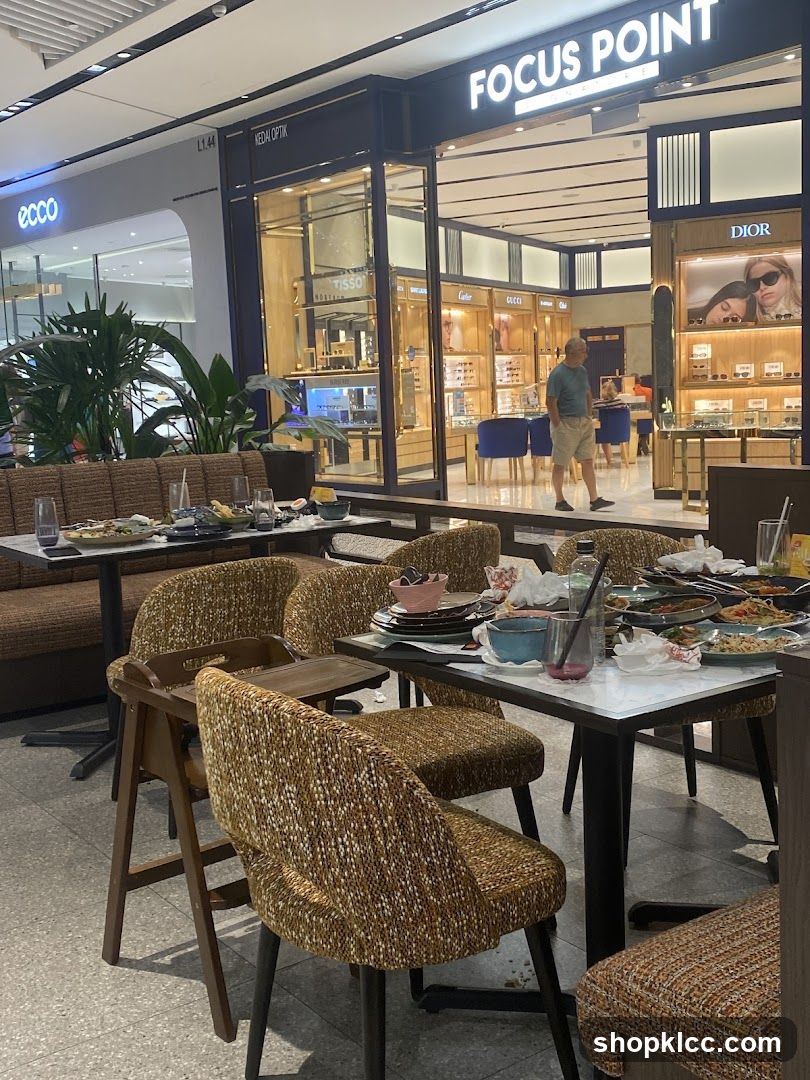 Restaurant Tables with Leftover Food