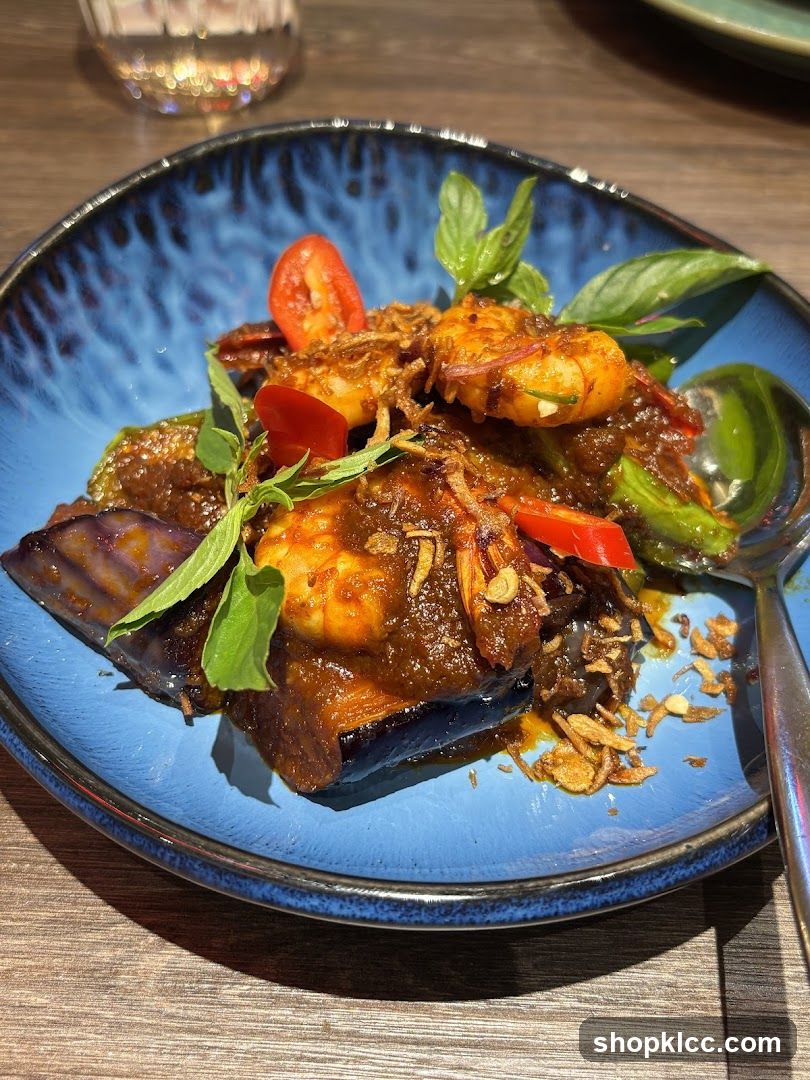 Spicy Shrimp and Eggplant Dish
