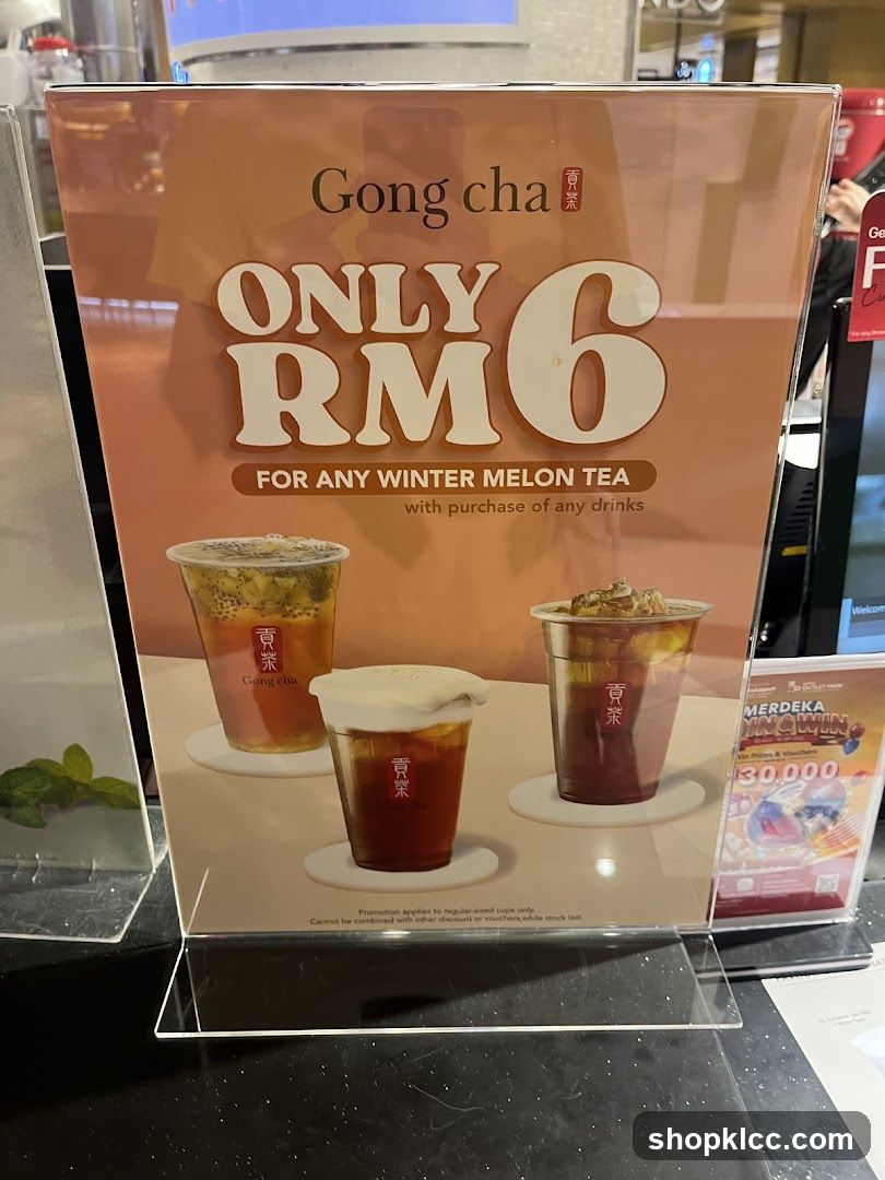 Gong cha Winter Melon Tea Promotion