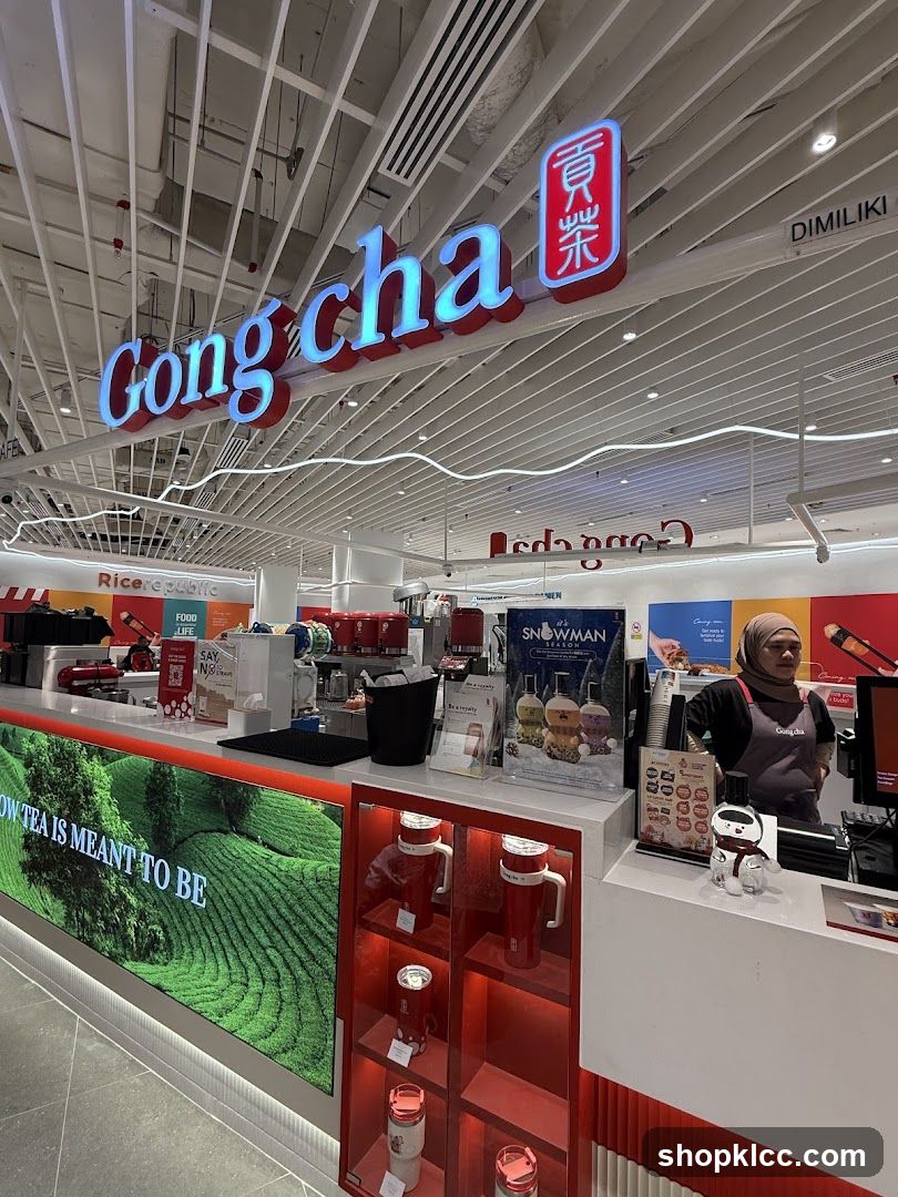 Gong cha interior counter