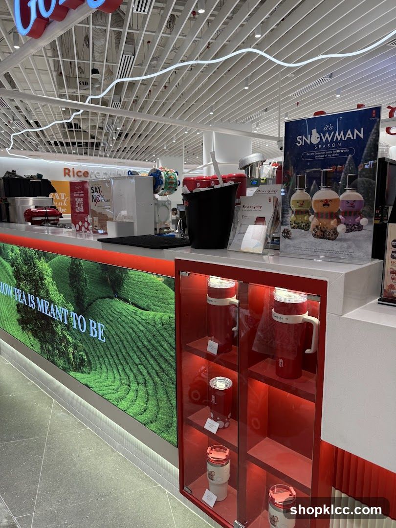 Bubble Tea Shop Interior Display