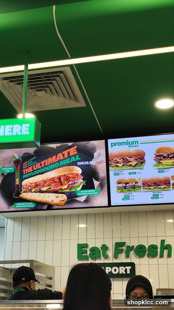 Subway Menu Display