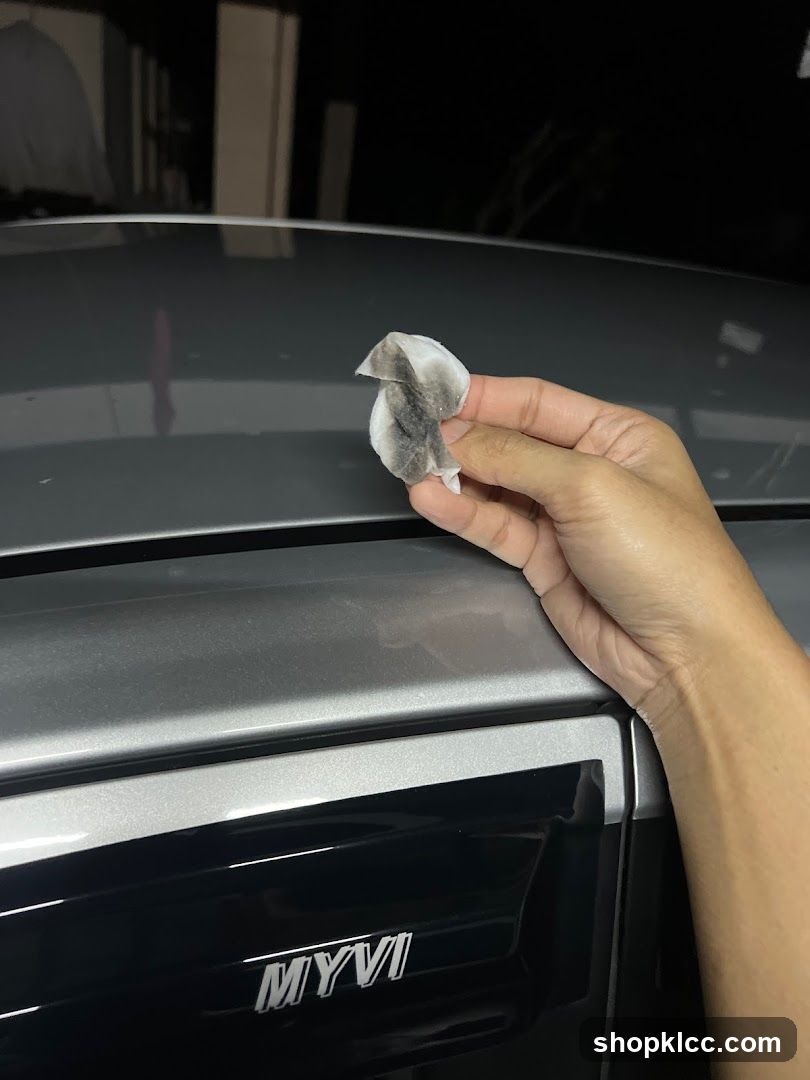 Dirty Wipe on Car
