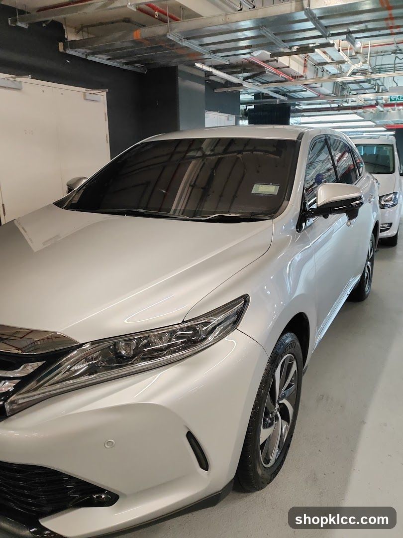 Silver SUV in Parking Garage
