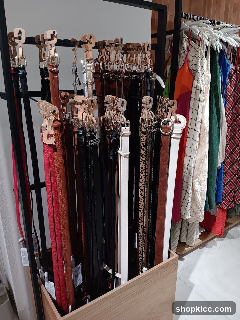 Belts and Clothing Display