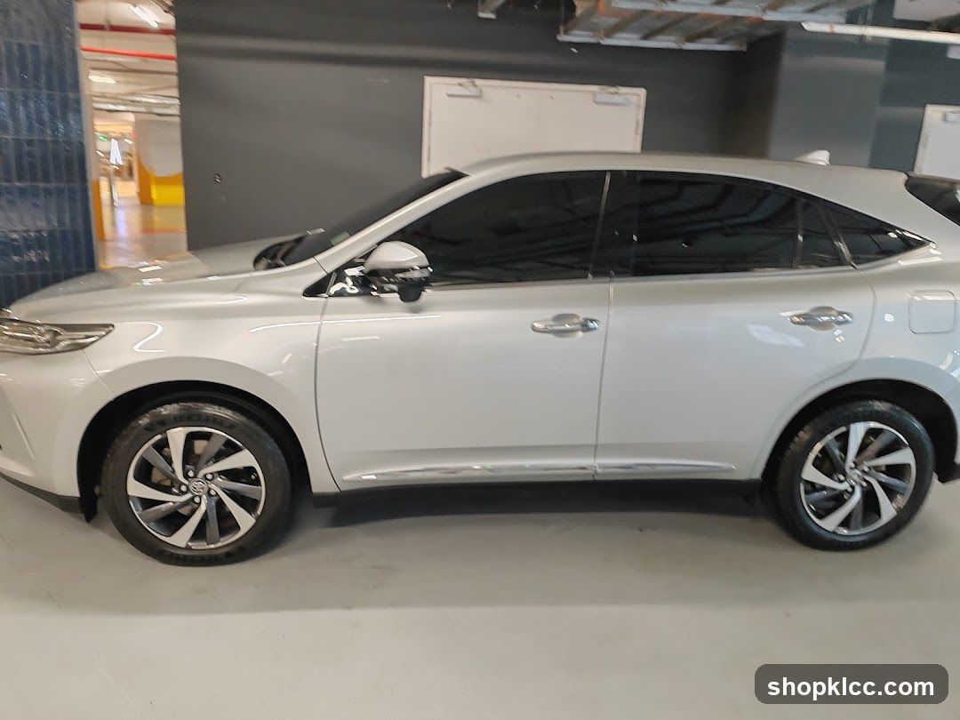 Silver SUV in Parking Garage