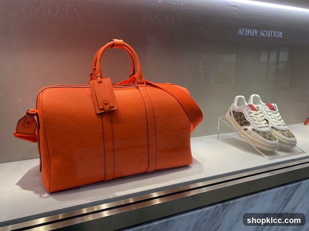 Gucci Duffle Bag and Sneakers