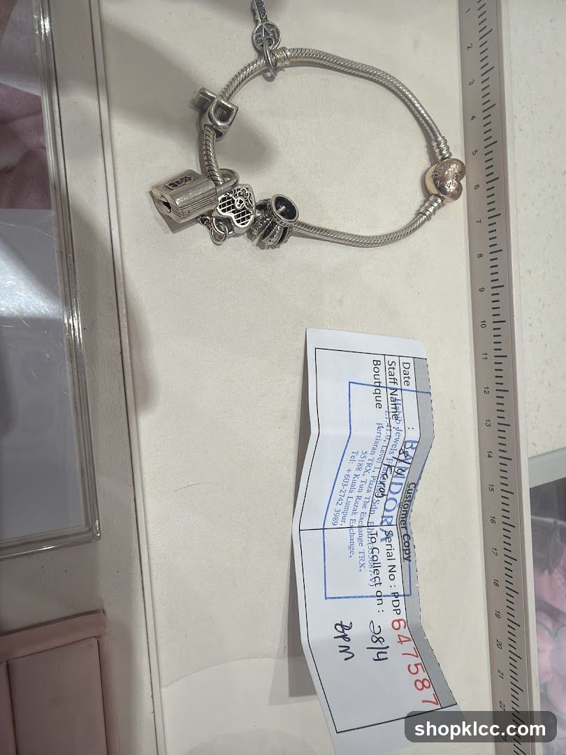 Pandora Bracelet with Receipt