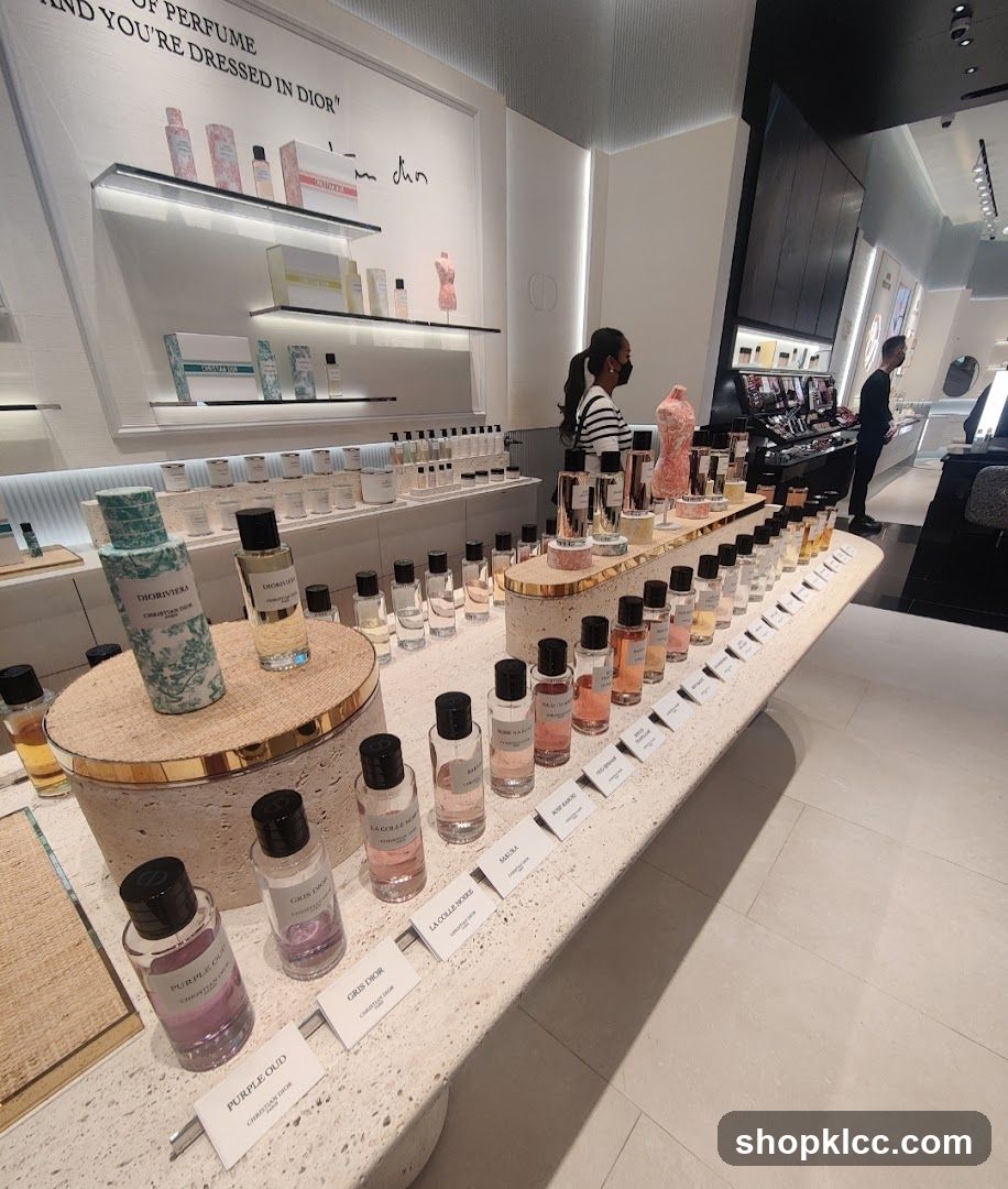 Dior Perfume Display