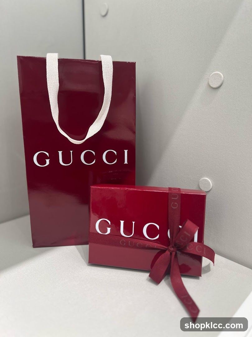 Gucci Shopping Bag and Gift Box