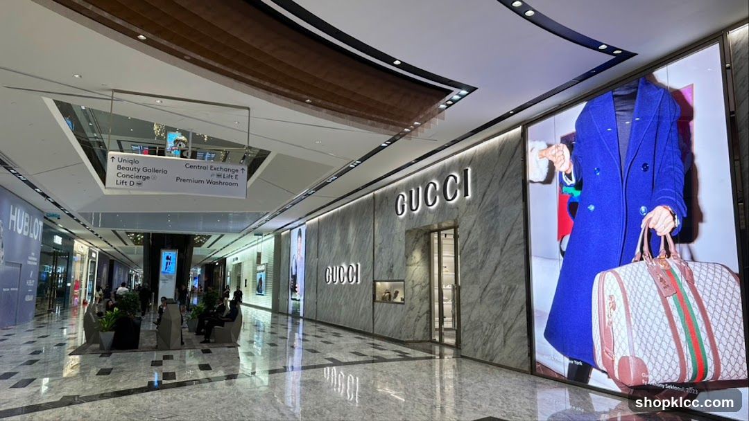 Gucci Storefront in a Mall