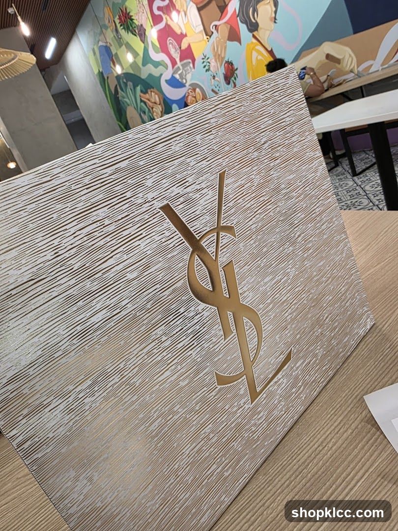YSL Logo Display