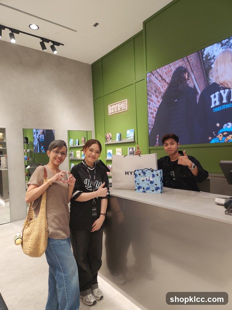 Store Interior with Shoppers and Staff