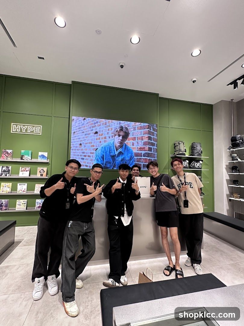 Group of people in a store