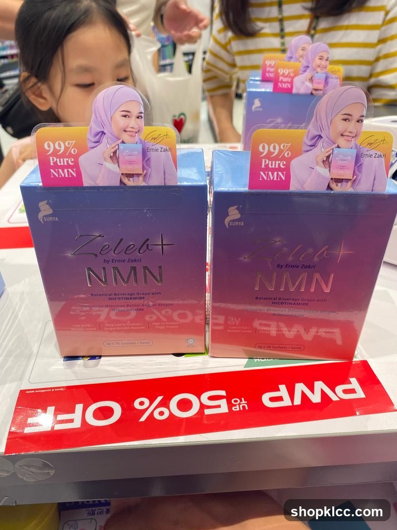 Zelebt NMN Supplement Display