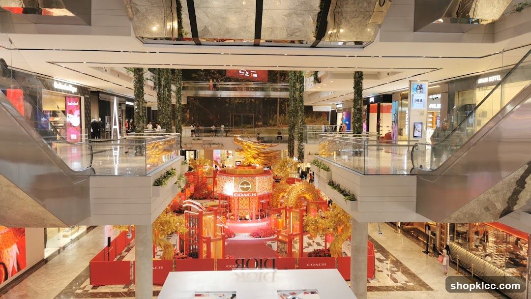 Mall Interior with Dragon Decoration