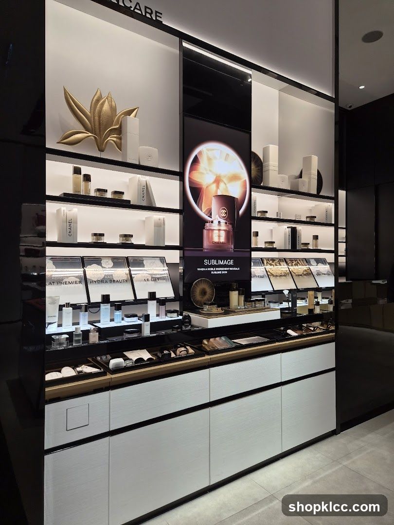 Chanel Skincare Display