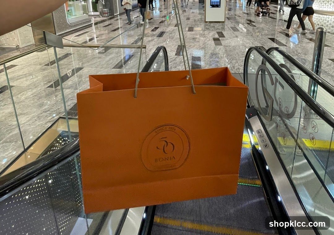 Orange Shopping Bag with Logo