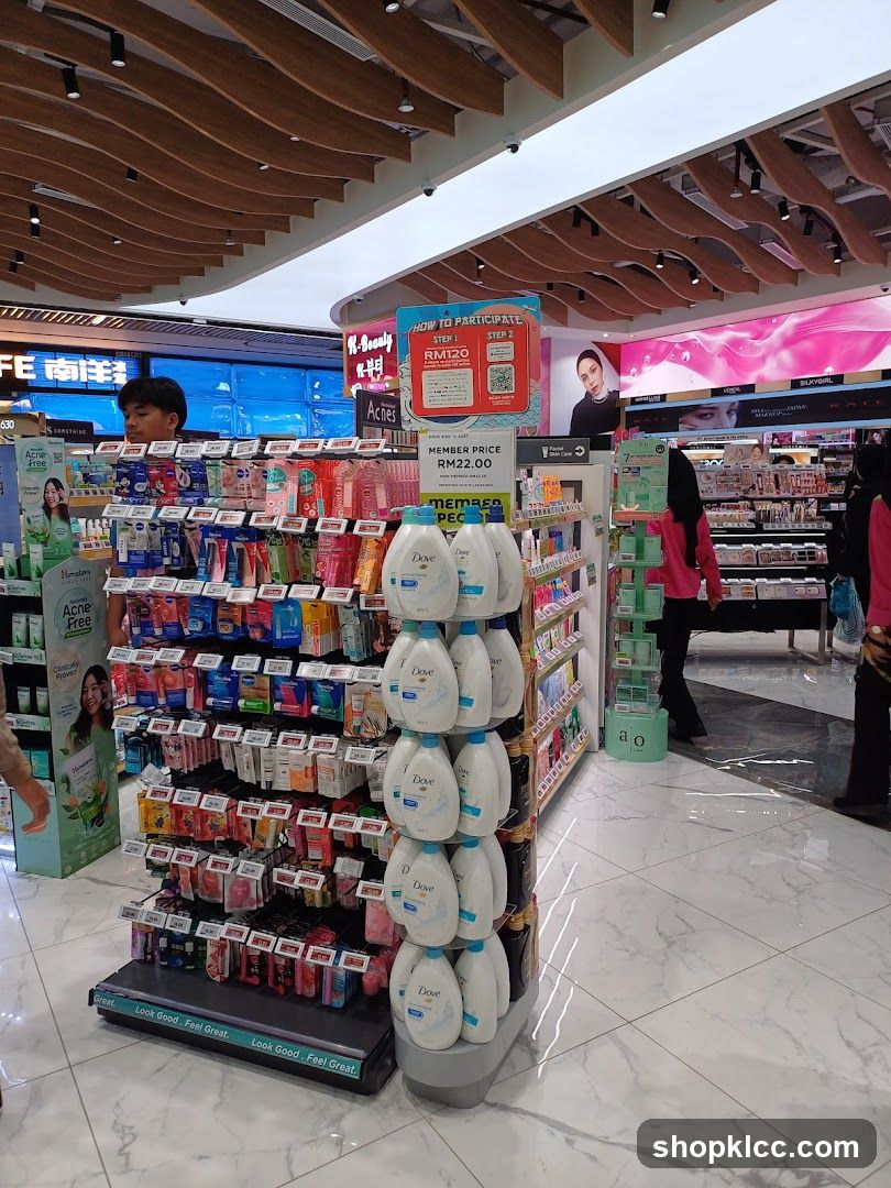 Cosmetics and Personal Care Products Display