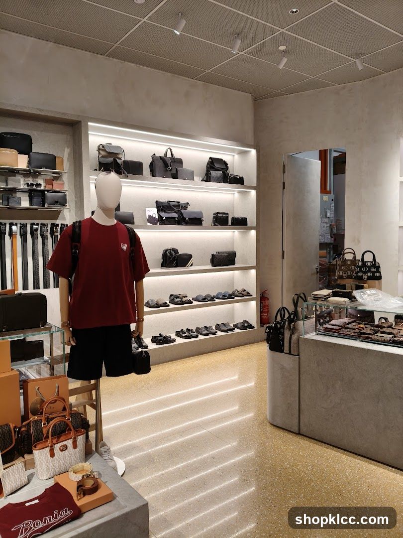 Bags and Accessories Display
