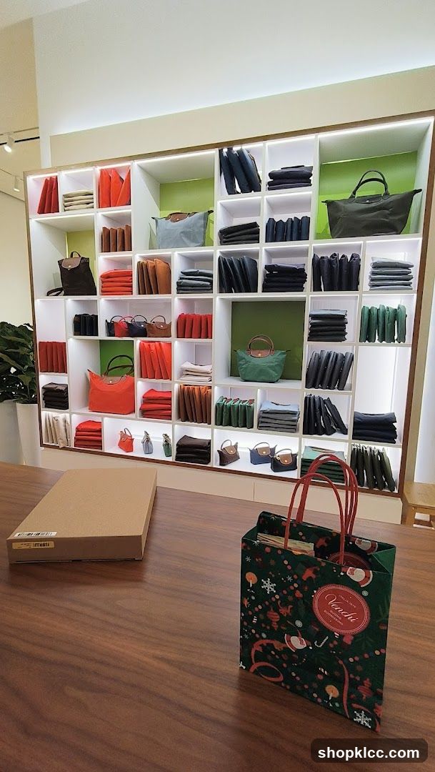 Store Display of Handbags and Accessories
