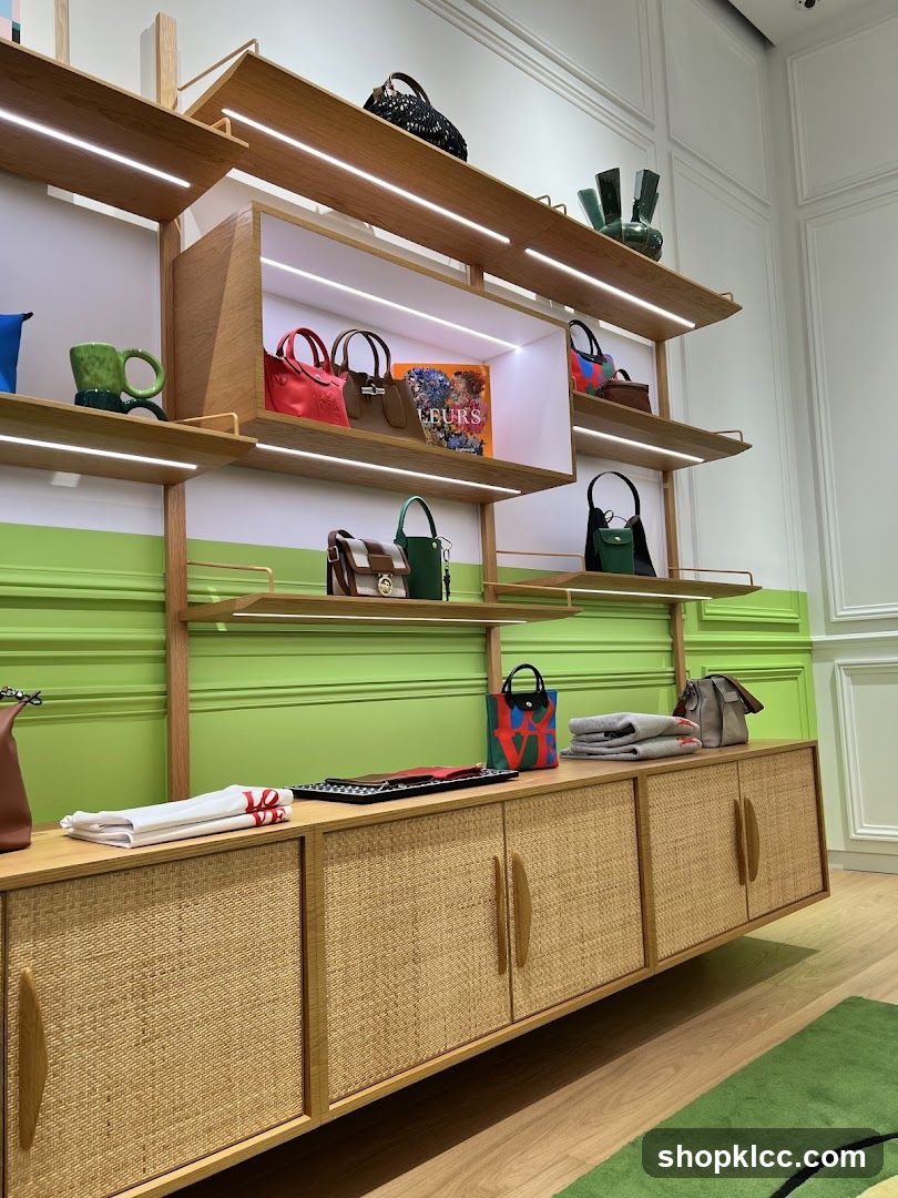 Store Display of Handbags and Accessories