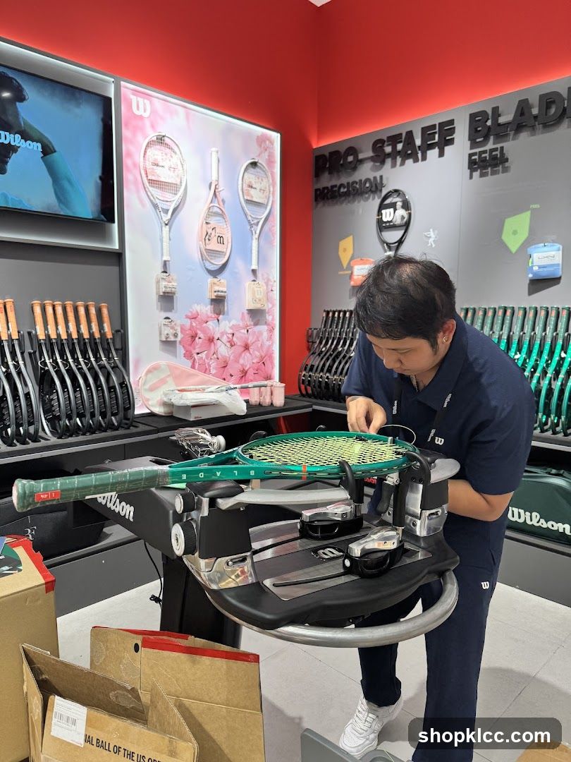 Tennis Racket Stringing
