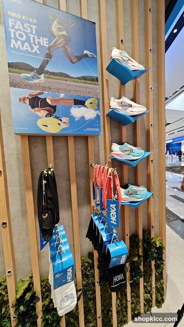 Hoka Running Shoe Display