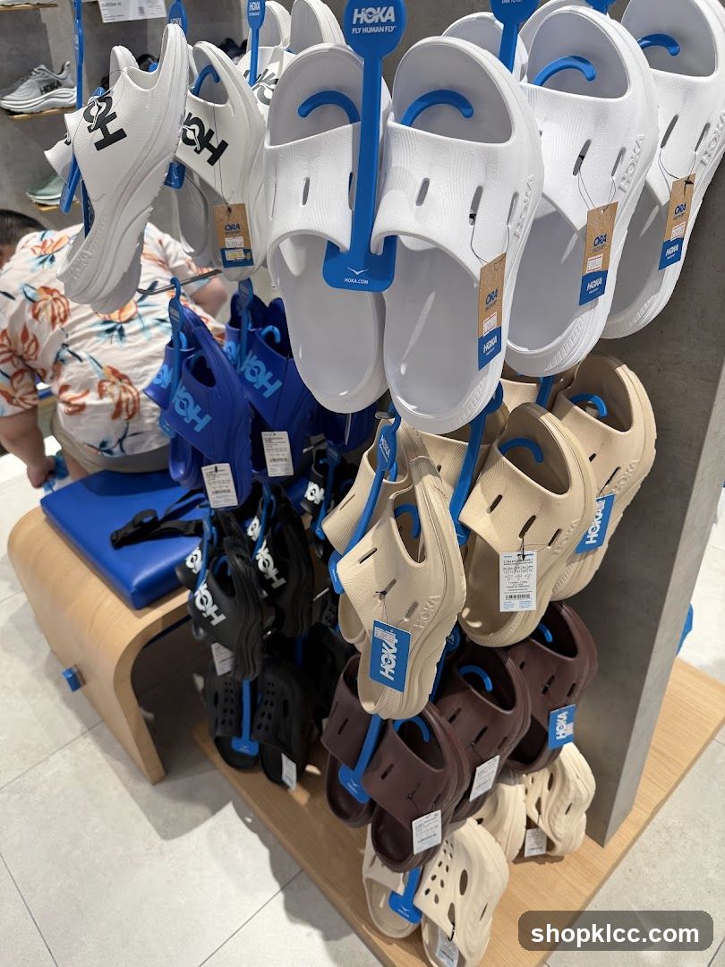 Hoka Sandals Display
