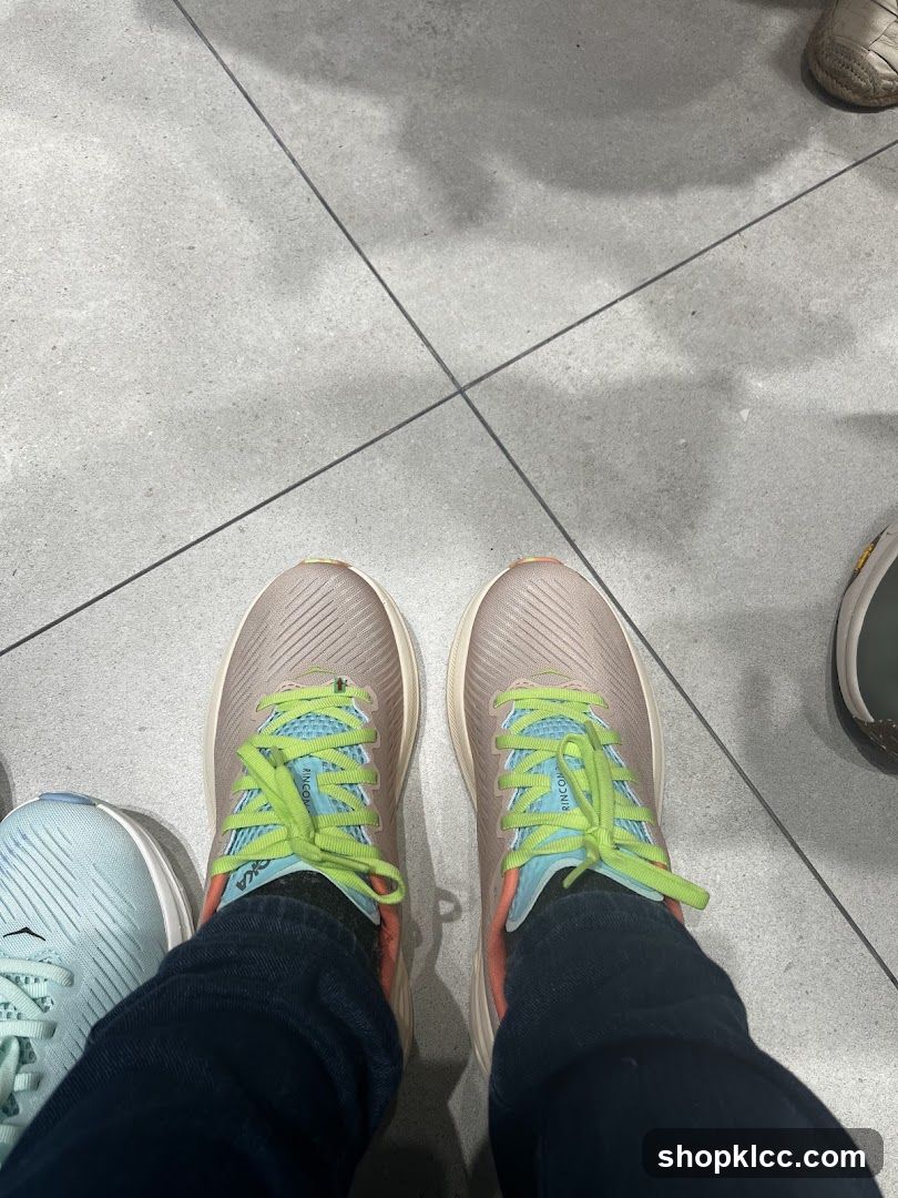 Close-up of Feet Wearing Athletic Shoes