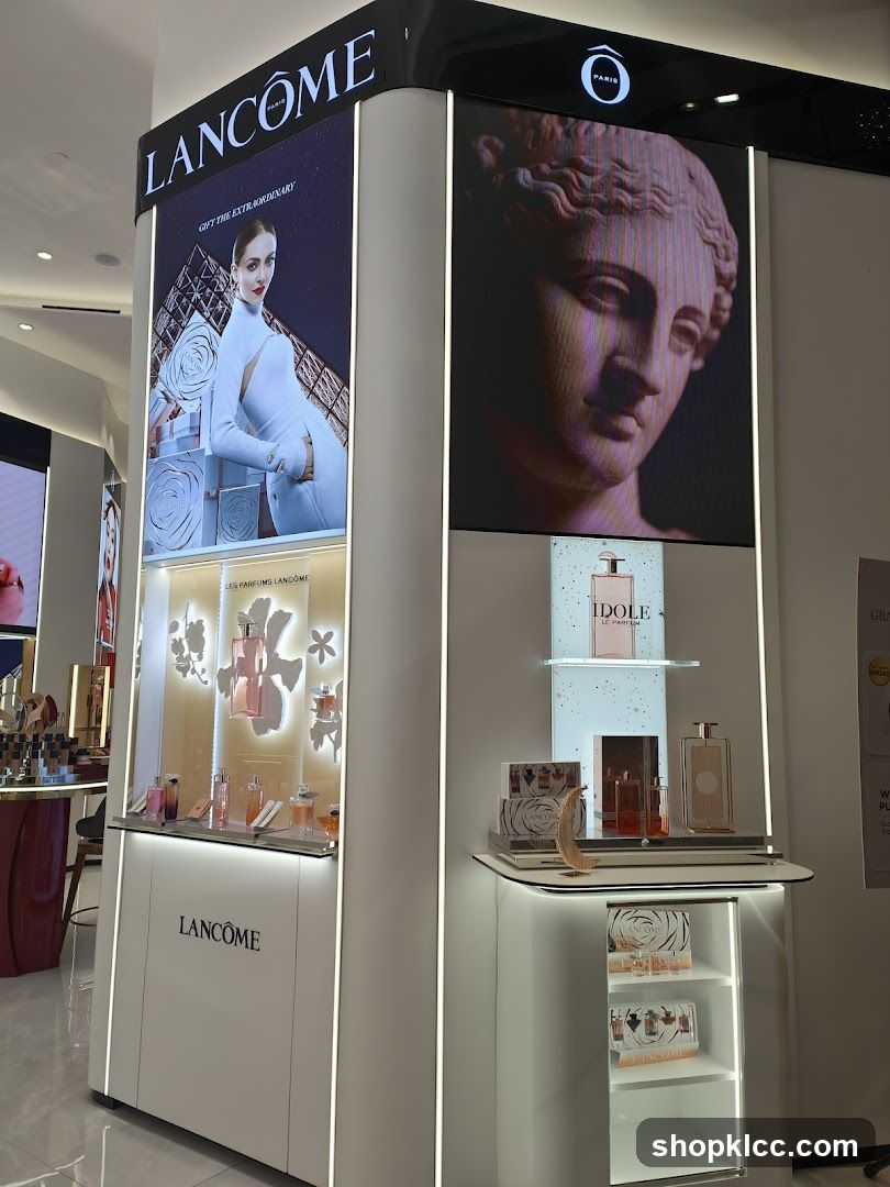 Lancome Perfume Display
