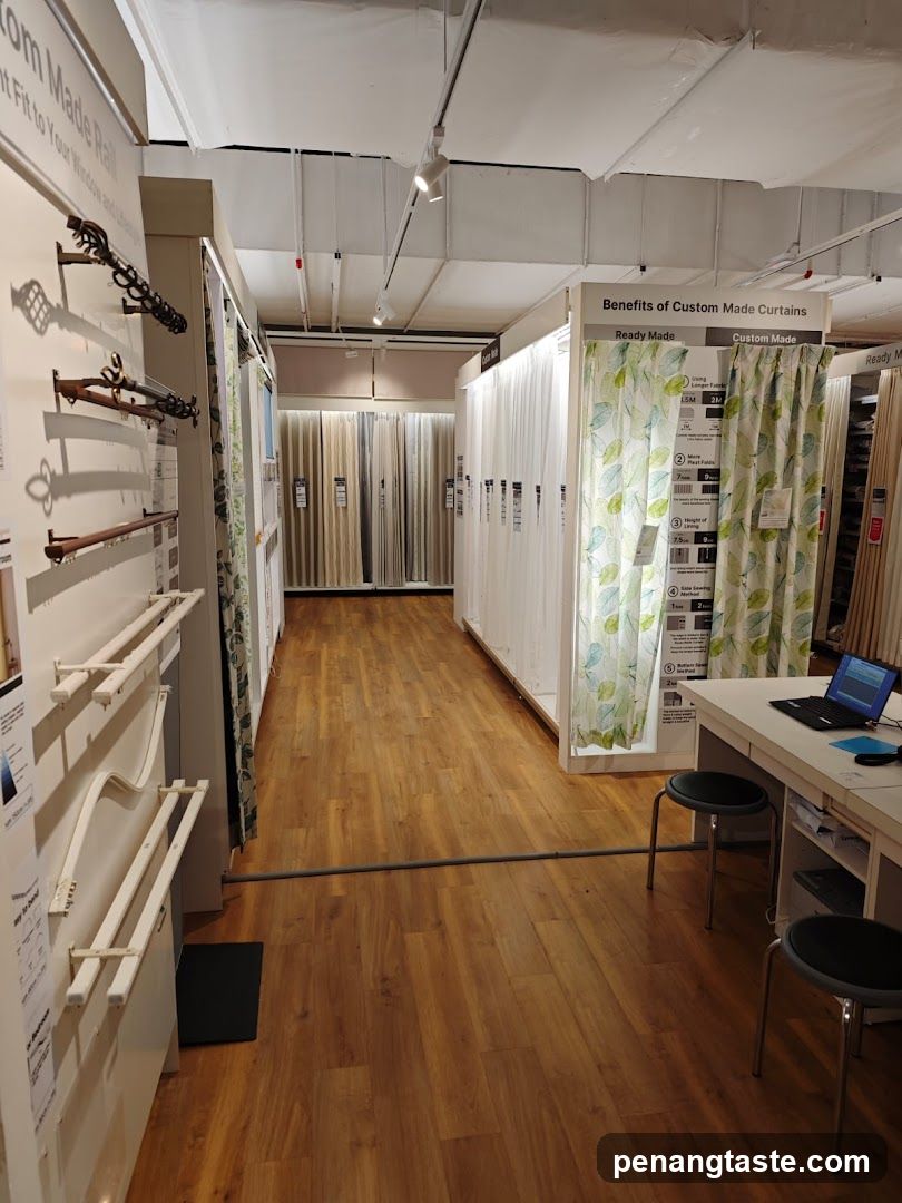 Curtain Store Display